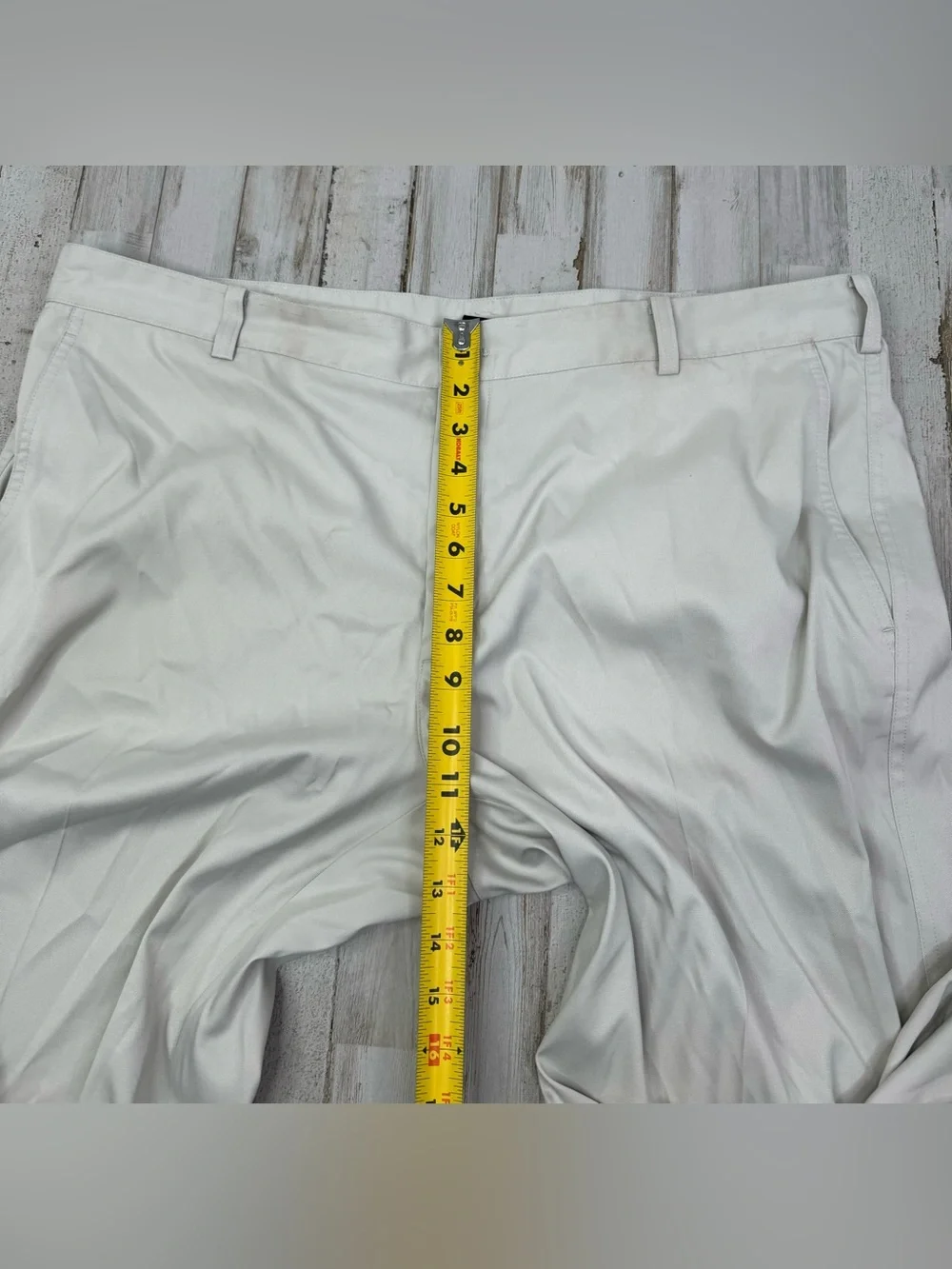 Nike Golf Mens 40x32 Khaki Chino Pants Beige Straight Leg Pleated
